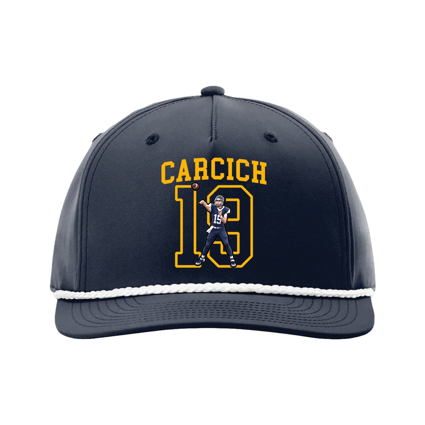 Five-Panel Classic Rope Cap — Shirsey in Navy