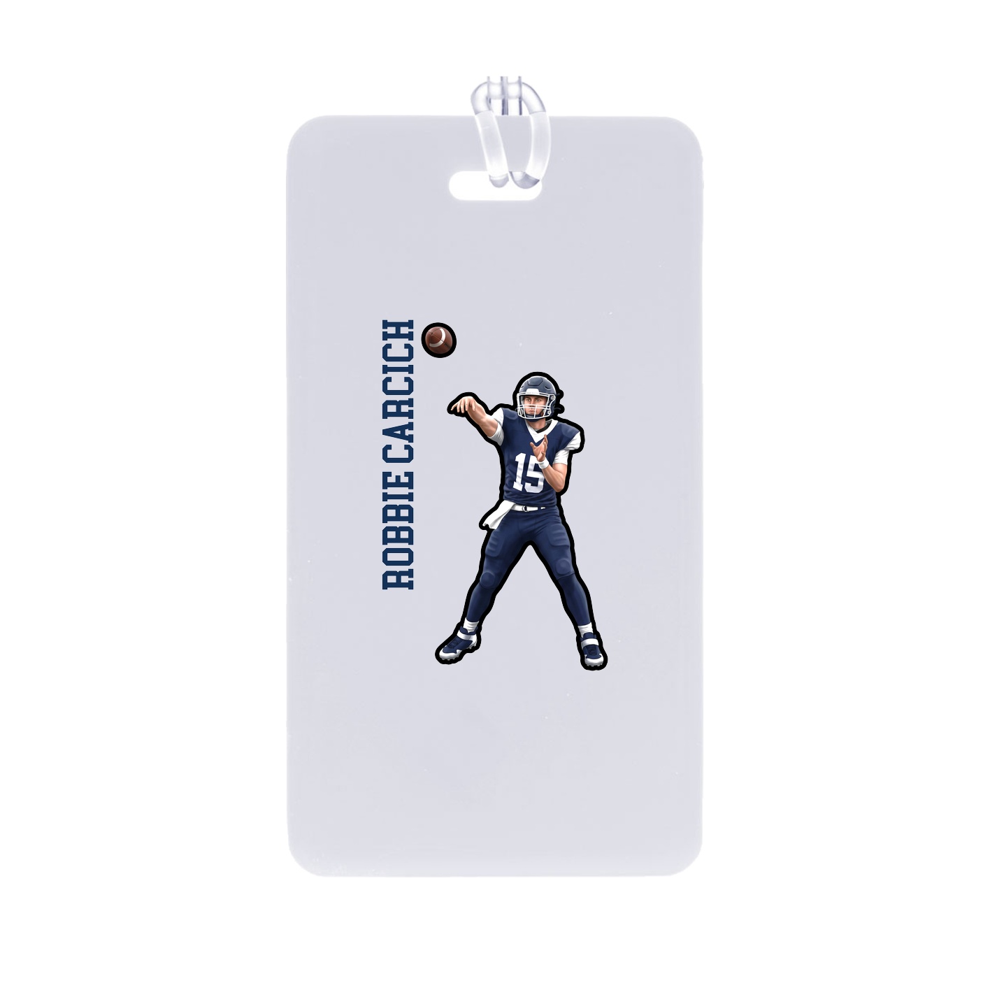 Bag Tag — Name Vertical in Classic