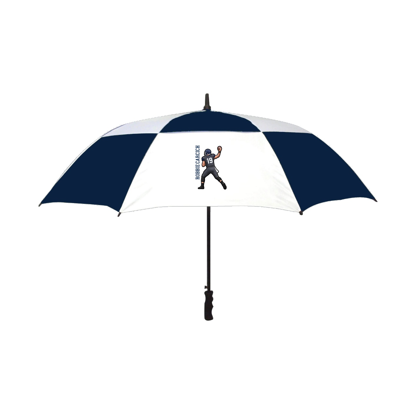 Golf Umbrella — Name Vertical in Navy