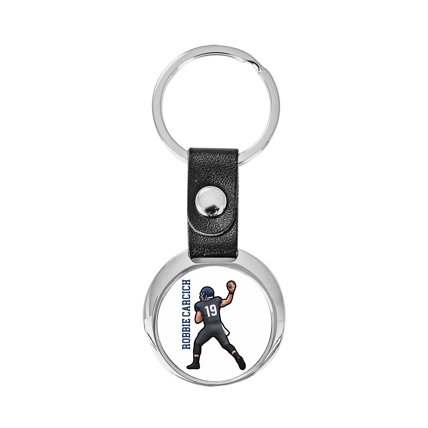 Key Chain — Name Vertical in Classic