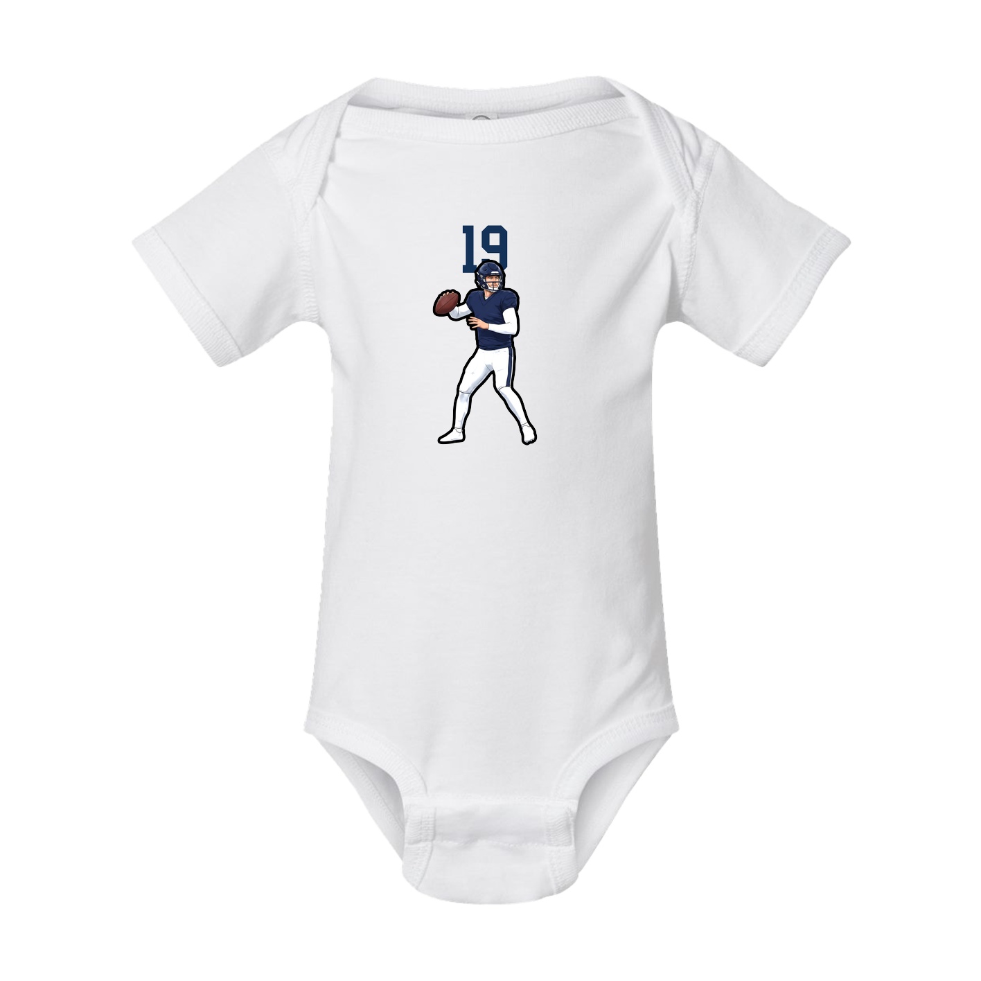 Baby Onesie — Number Top in White