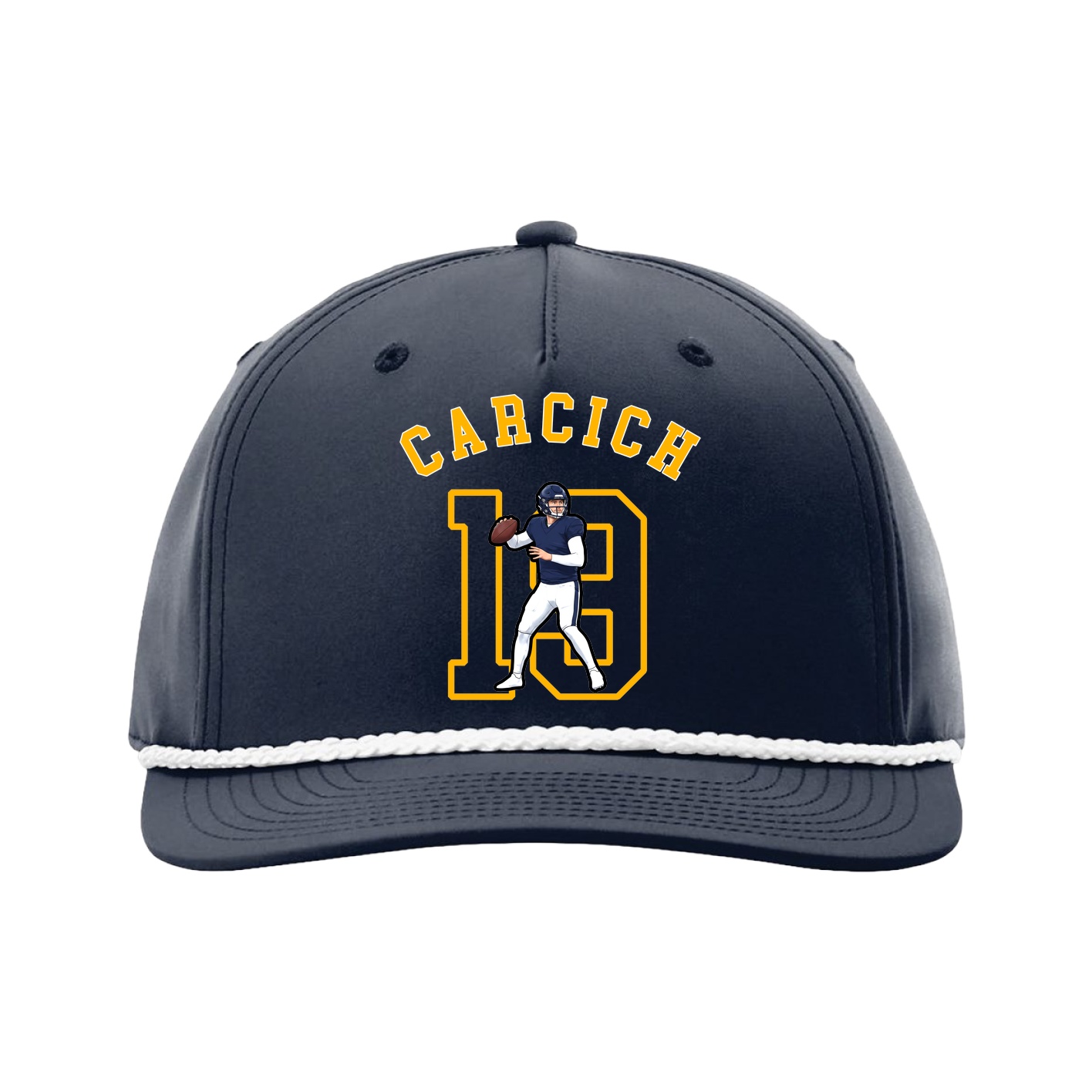 Five-Panel Classic Rope Cap — Shirsey Arch in Navy