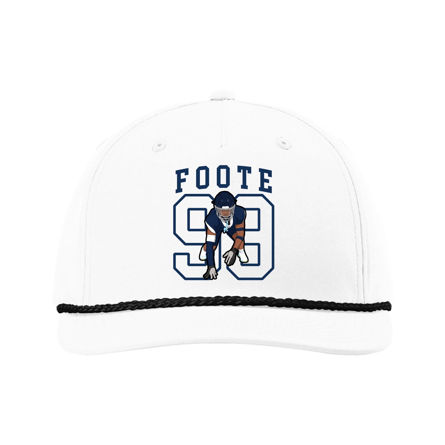 Five-Panel Classic Rope Cap — Shirsey in White