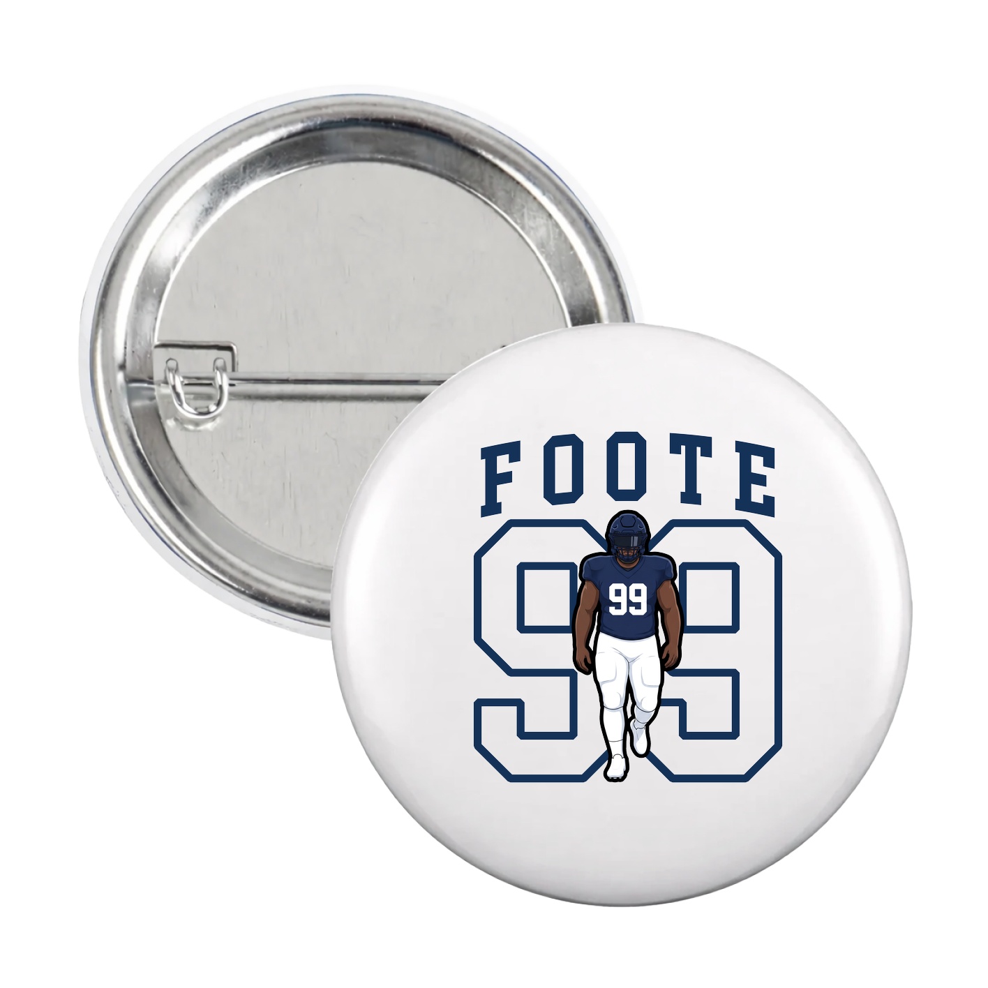 Game Day Button — Shirsey in White
