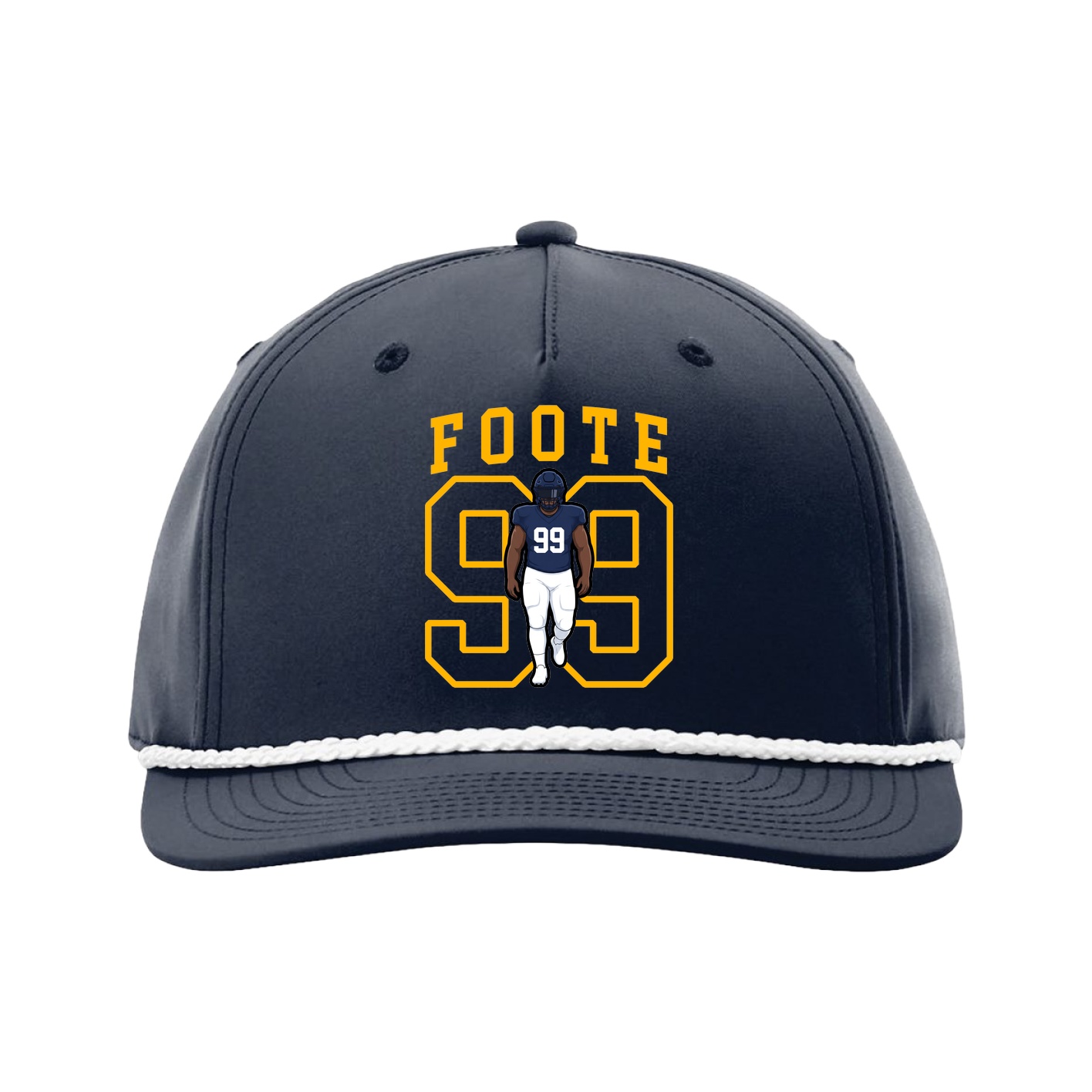 Five-Panel Classic Rope Cap — Shirsey in Navy