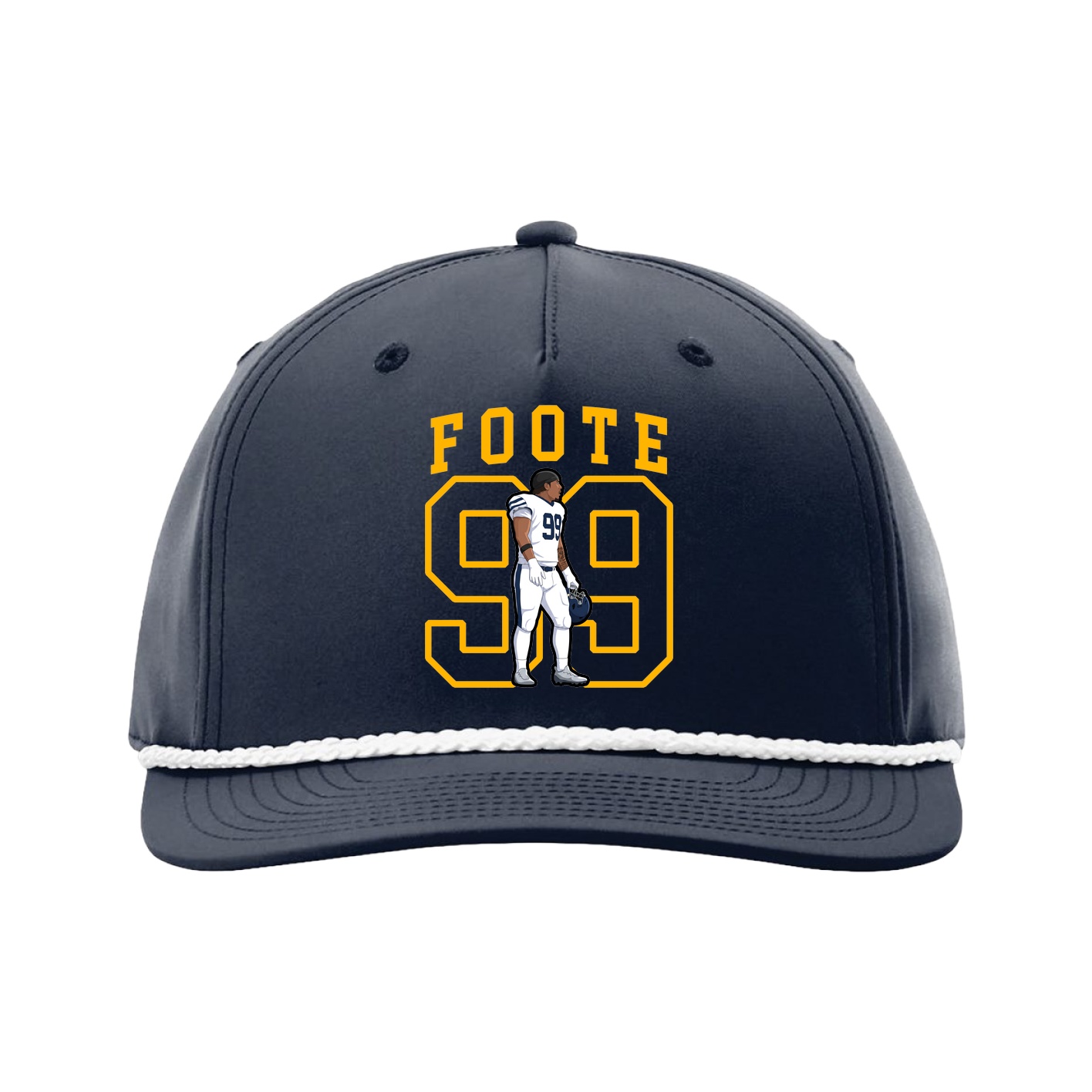 Five-Panel Classic Rope Cap — Shirsey in Navy