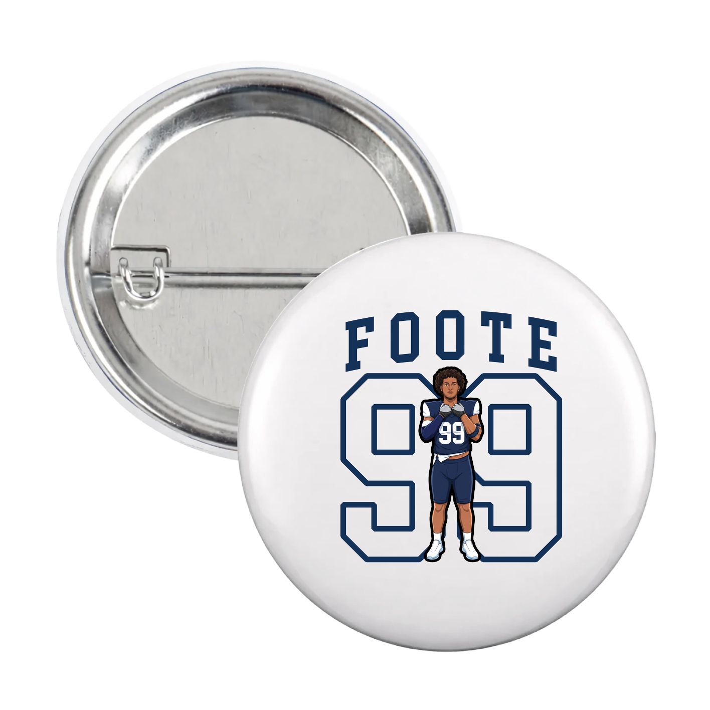 Game Day Button — Shirsey in White