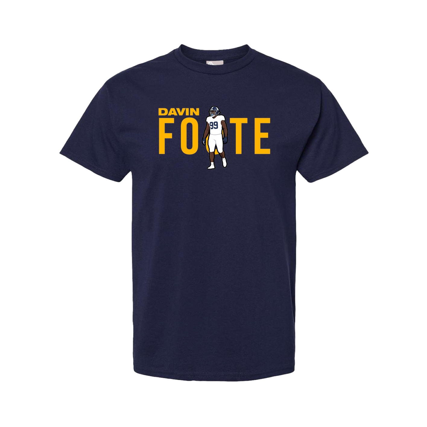 Youth Tee — Player Name in Navy