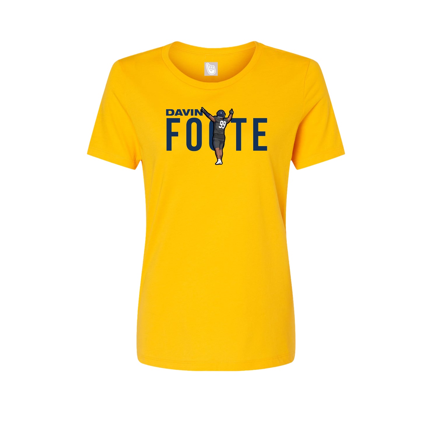 Womens Tee — Player Name in Gold