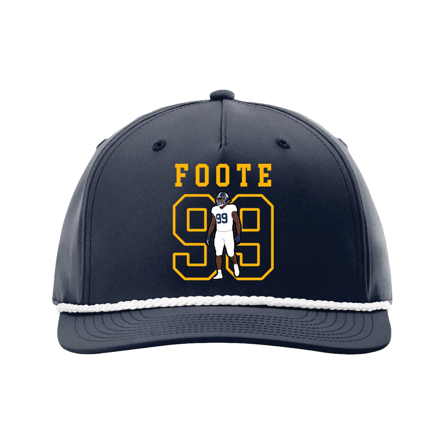 Five-Panel Classic Rope Cap — Shirsey in Navy