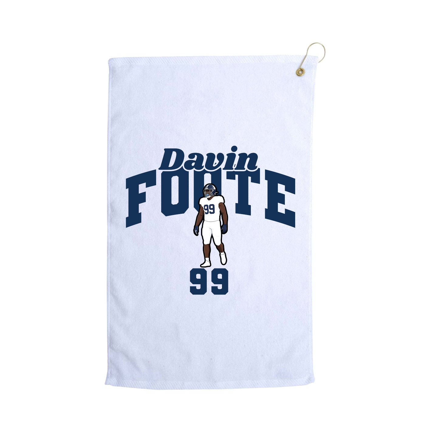 Golf Towel — Signature Arch in White