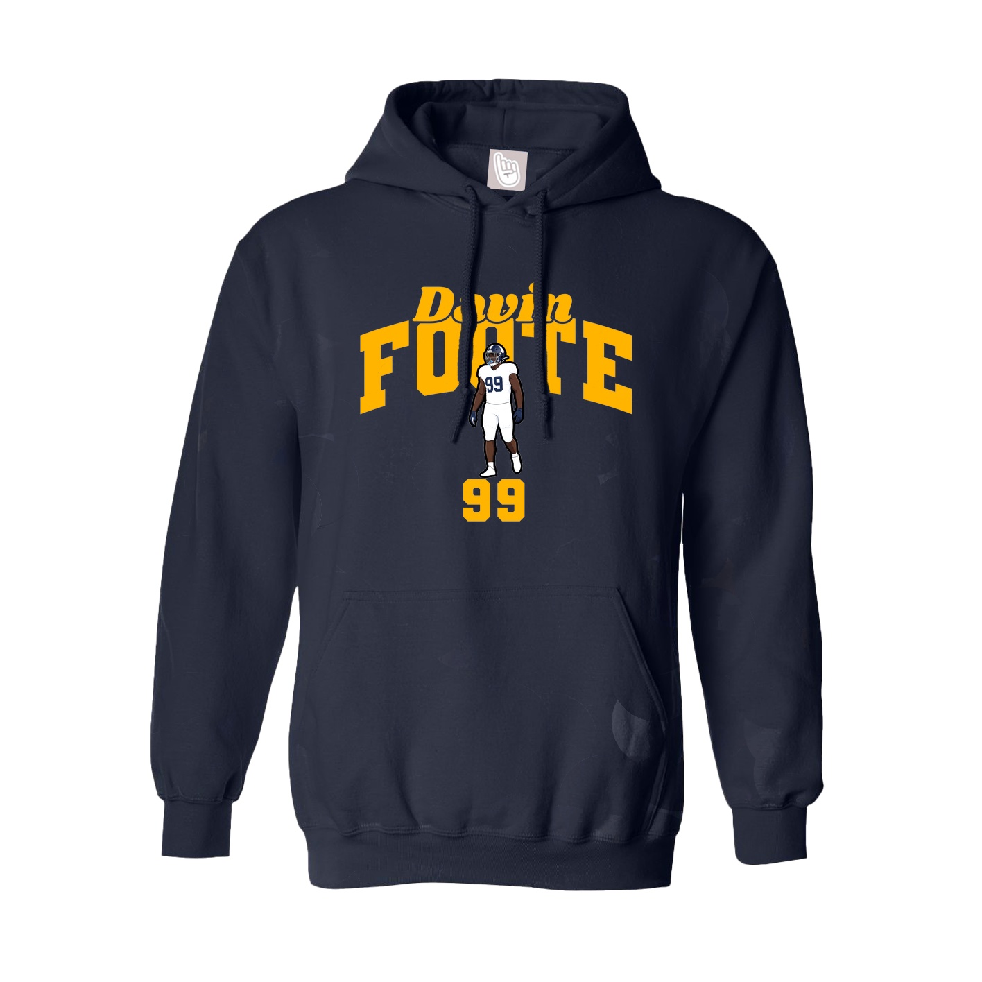 Youth Hoodie — Signature Arch in Navy
