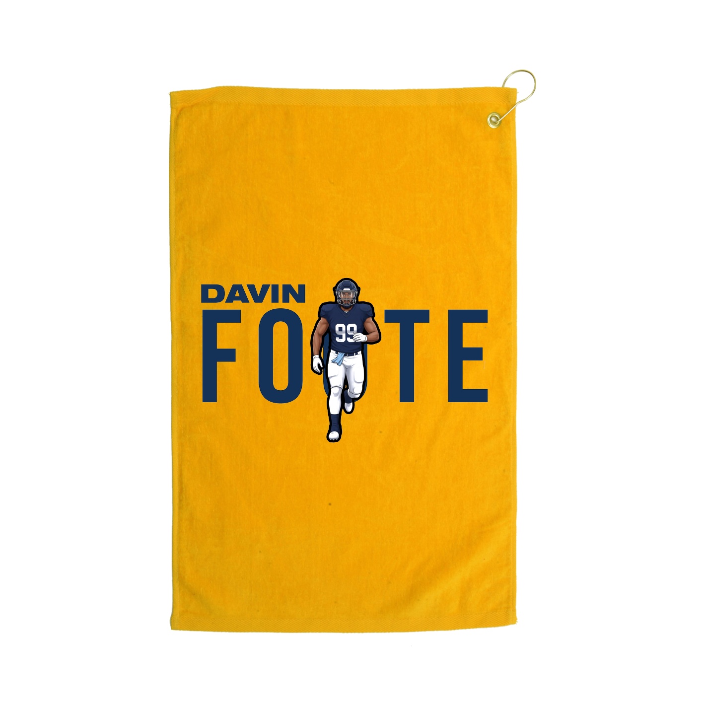 Golf Towel — Player Name in Gold