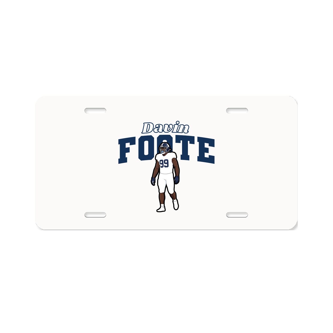 License Plate — Name Arch in Classic