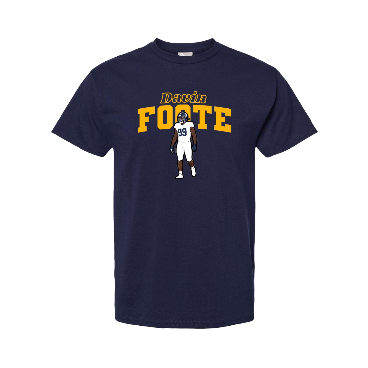 Youth Tee — Name Arch in Navy