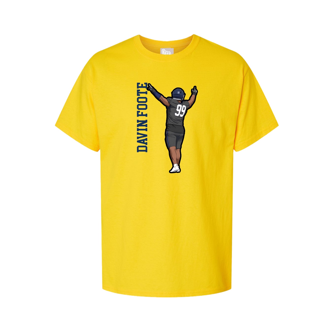 Tee — Name Vertical in Gold