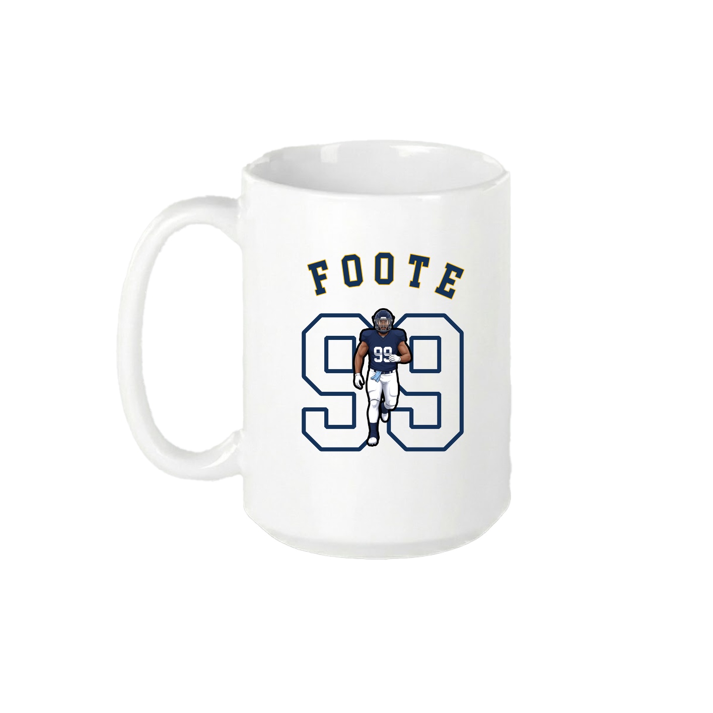 15oz Coffee Mug — Shirsey Arch in White