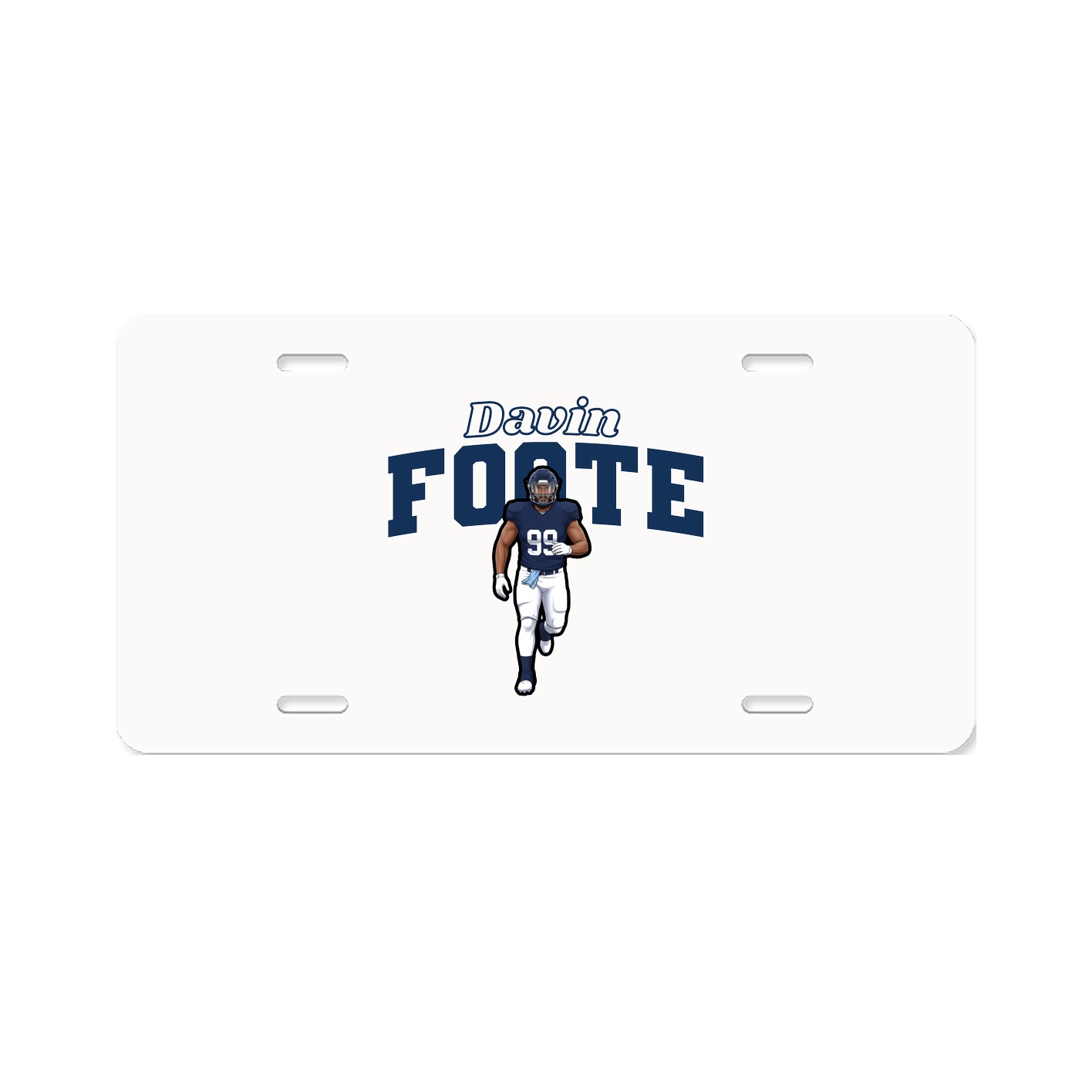 License Plate — Name Arch in Classic
