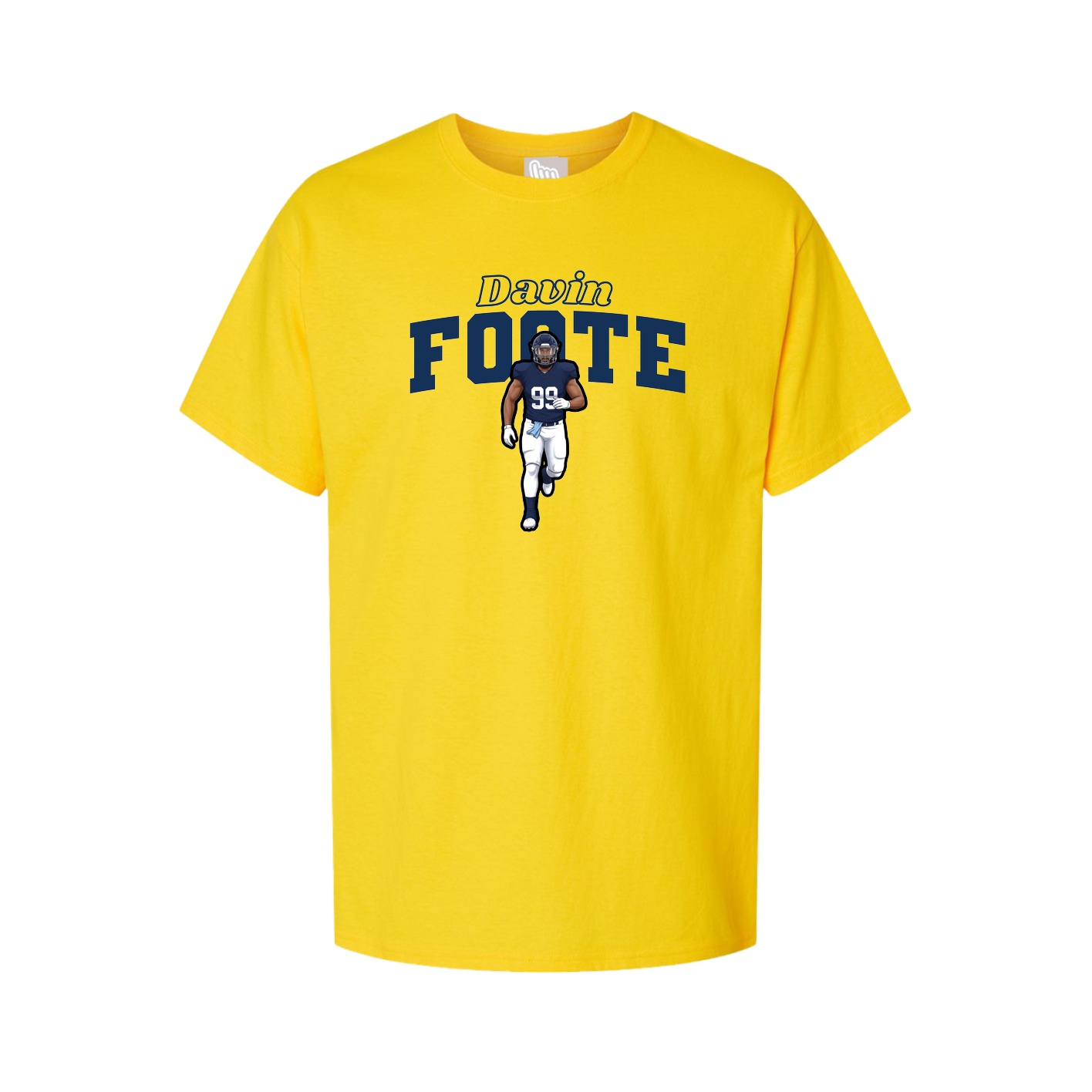 Youth Tee — Name Arch in Gold