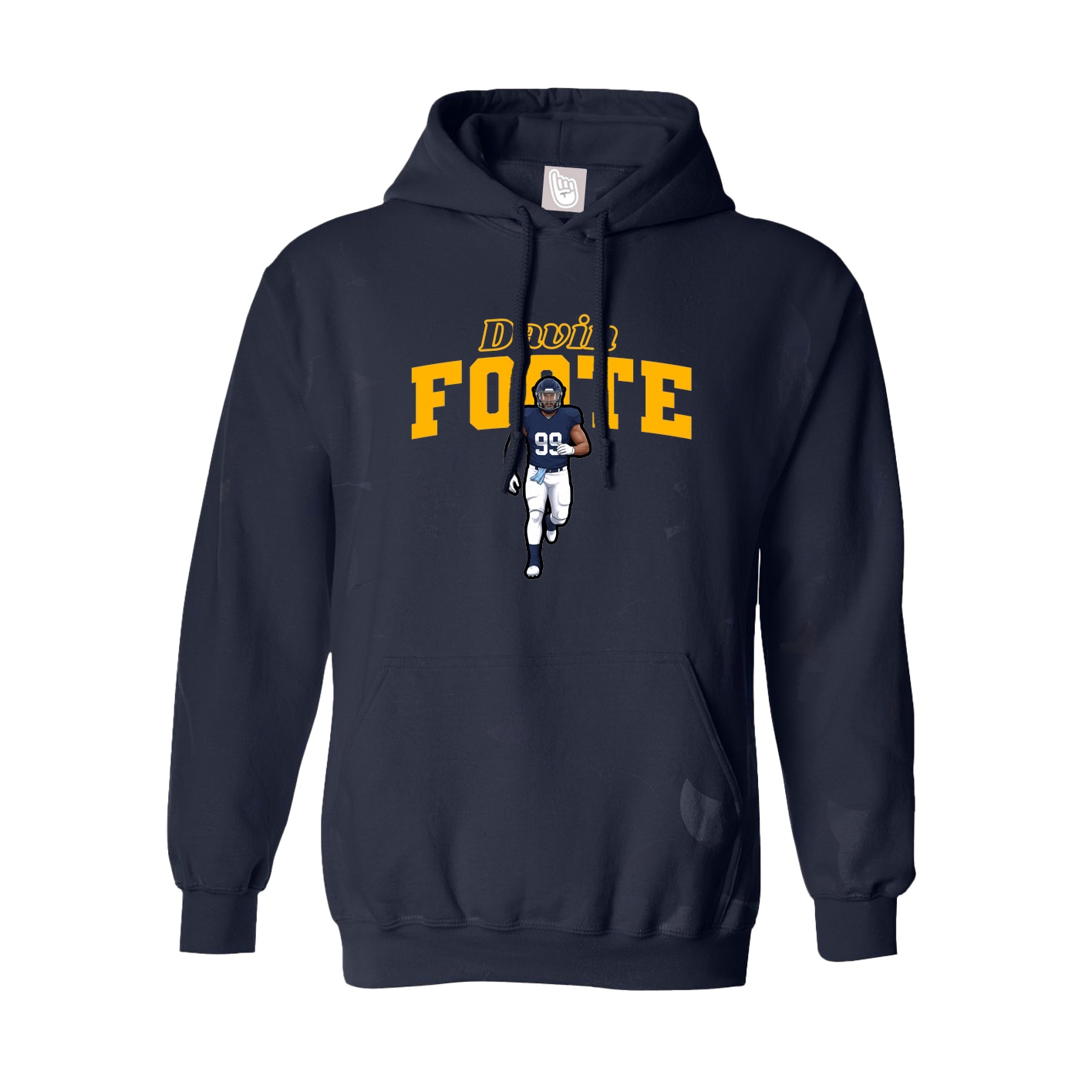 Hoodie — Name Arch in Navy