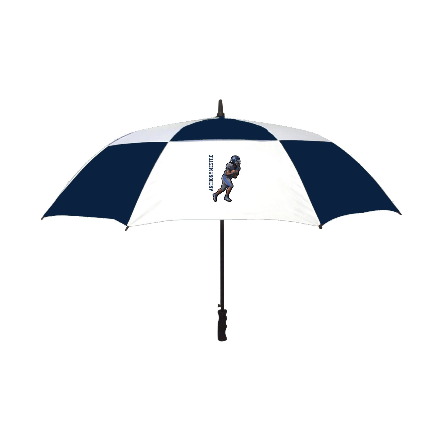 Golf Umbrella — Name Vertical in Navy