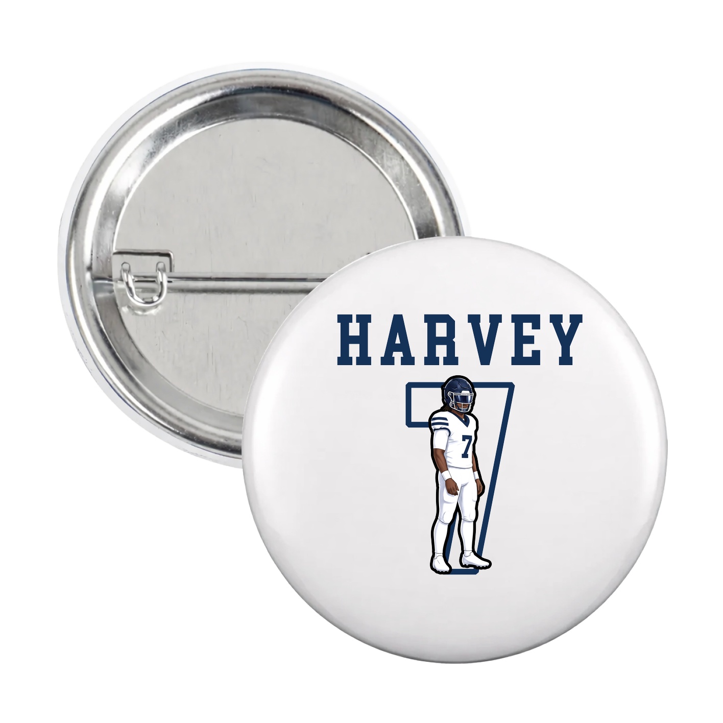 Game Day Button — Shirsey in White