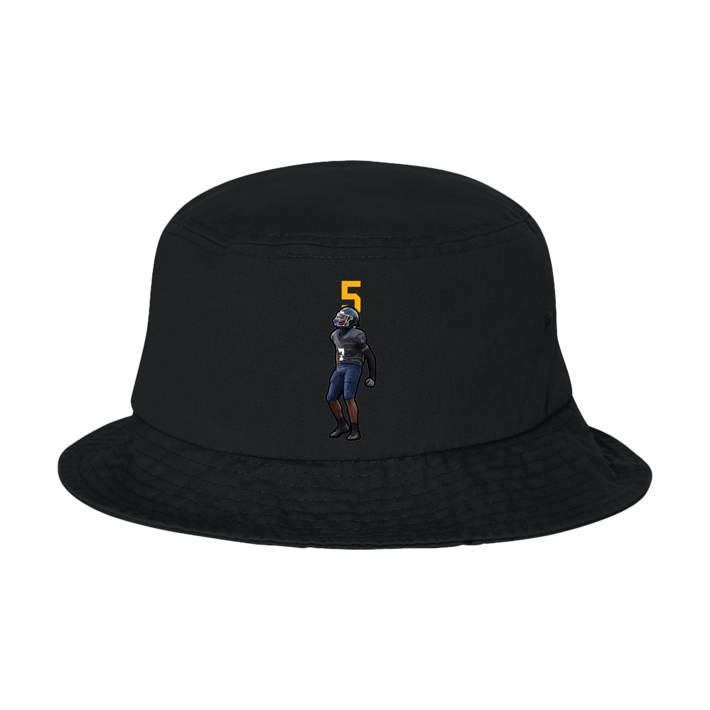 Bucket Cap — Number Top in Black
