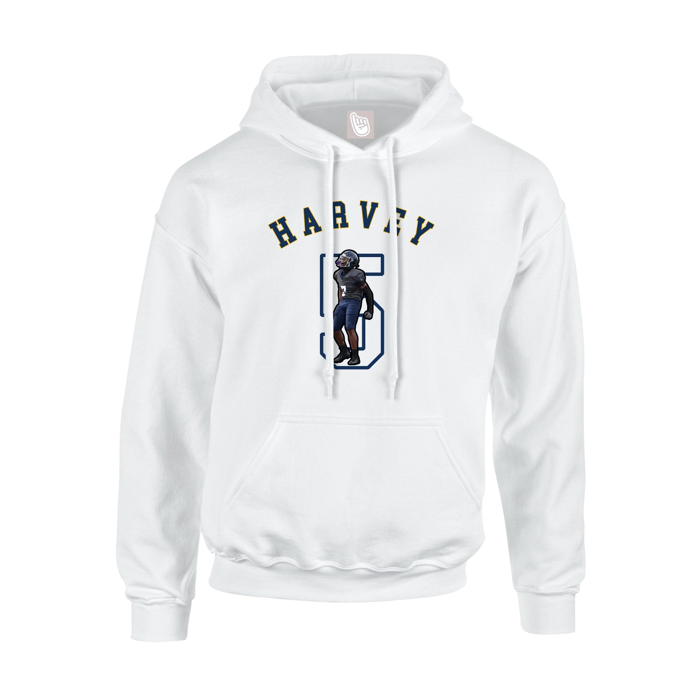 Youth Hoodie — Shirsey Arch in White