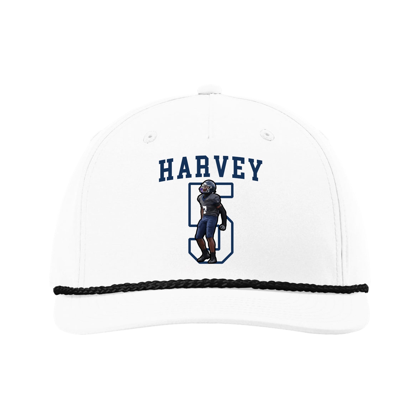 Five-Panel Classic Rope Cap — Shirsey in White