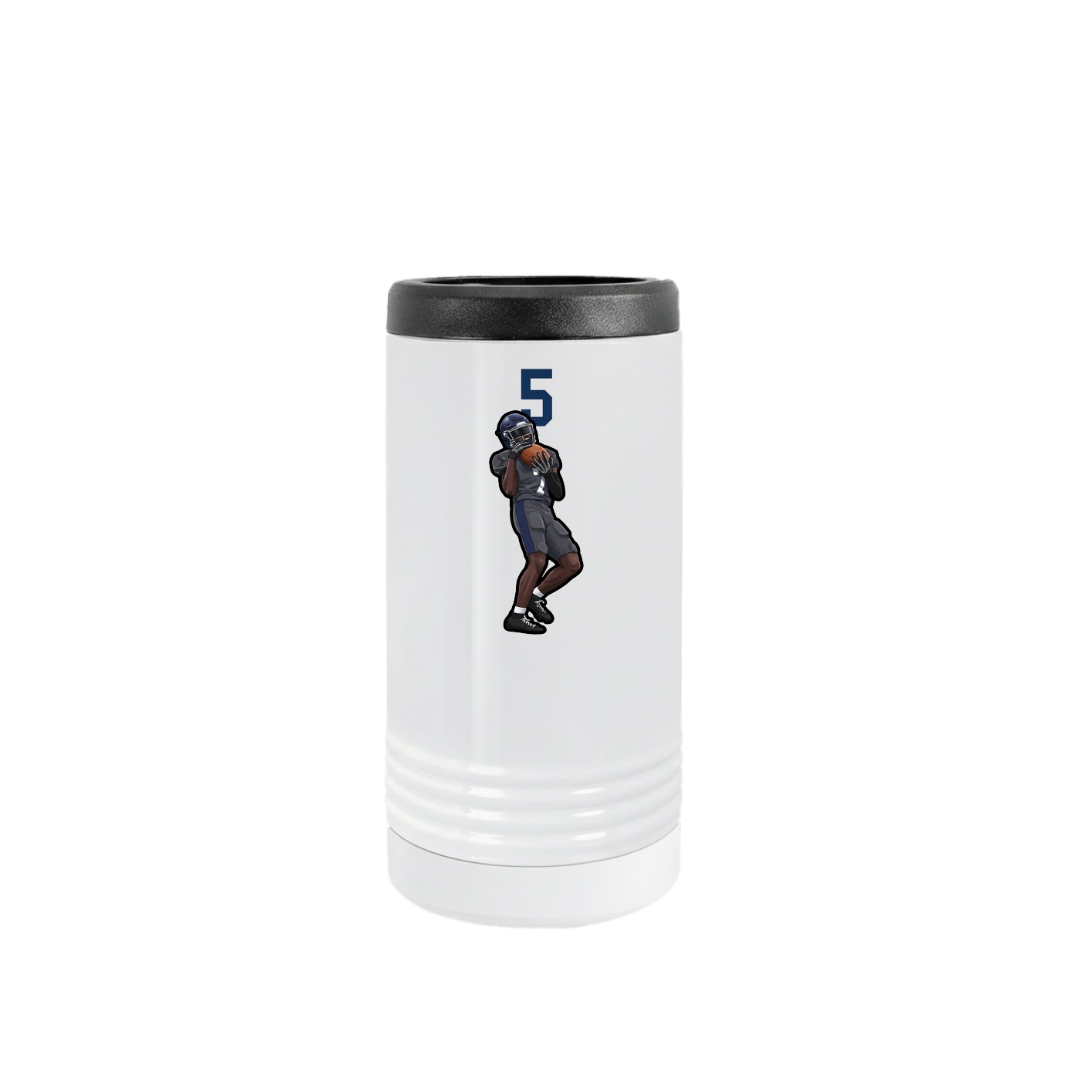Slim Beverage Holder — Number Top in White