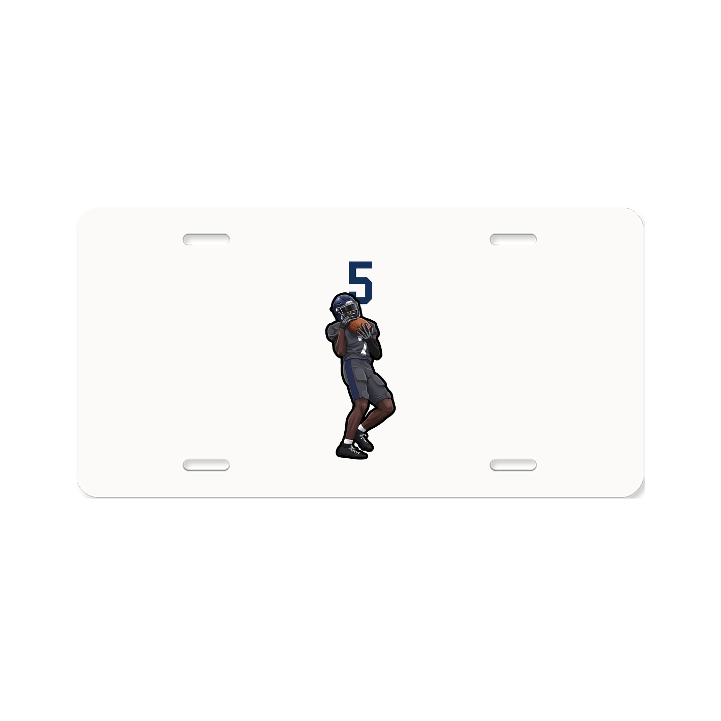 License Plate — Number Top in Classic