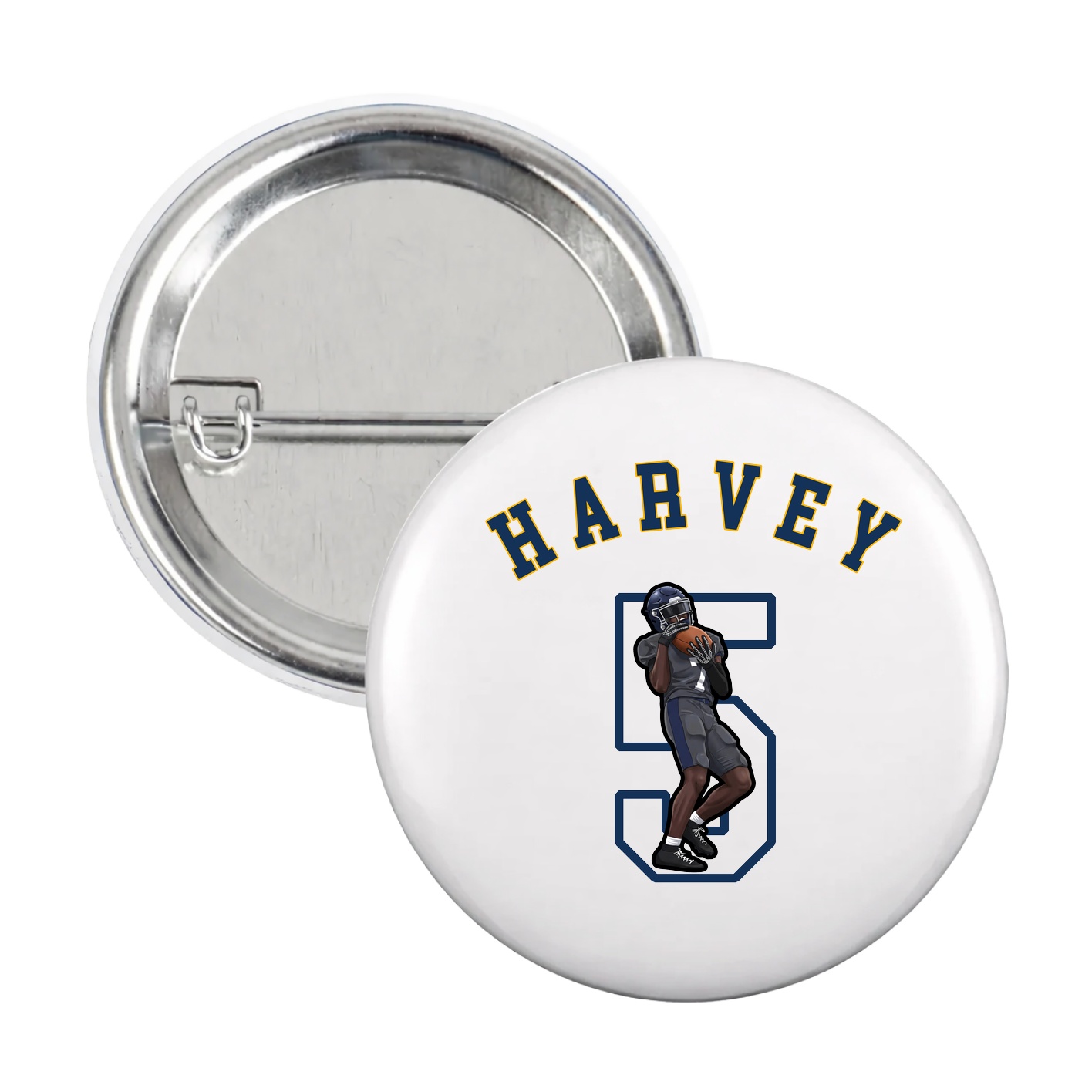 Game Day Button — Shirsey Arch in White