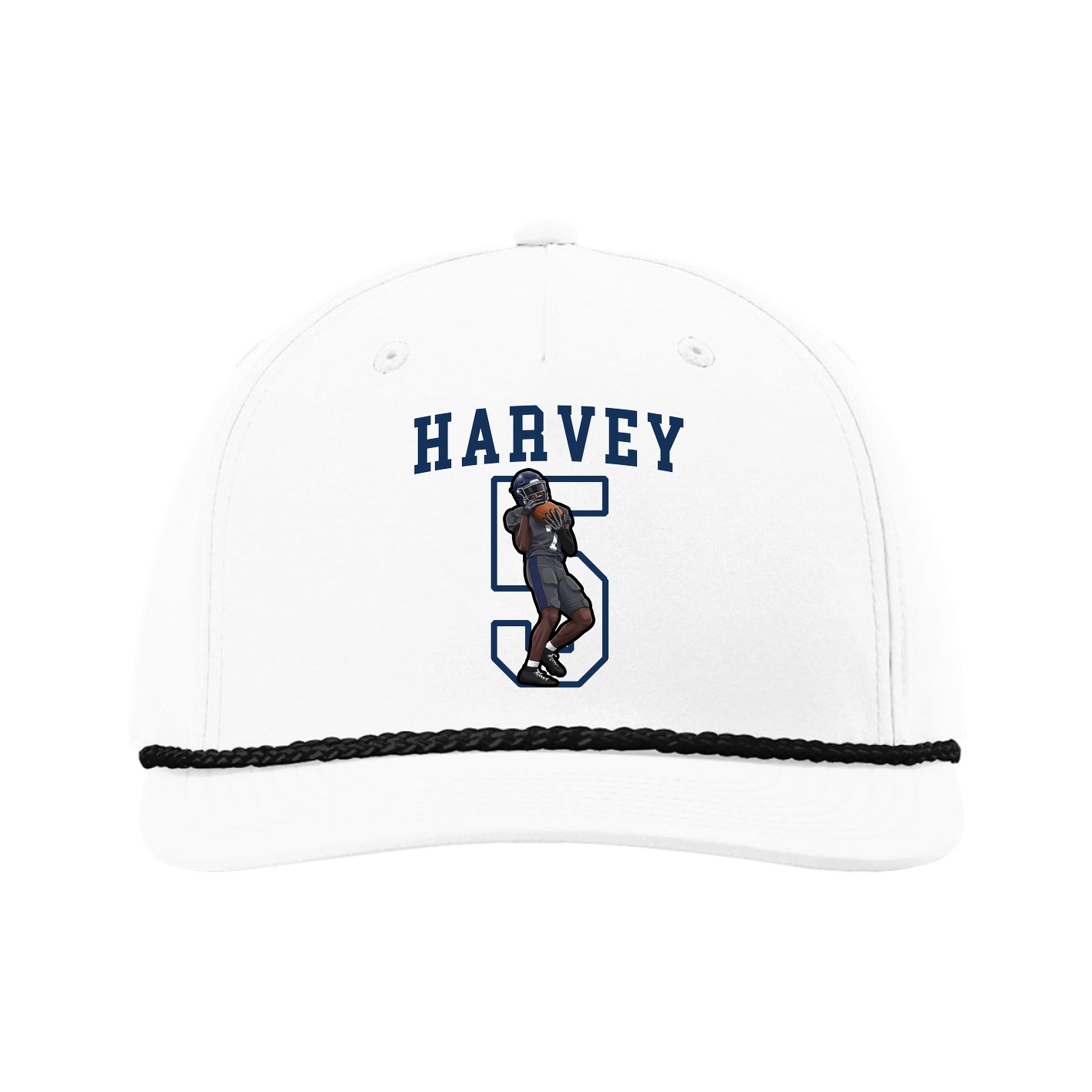 Five-Panel Classic Rope Cap — Shirsey in White