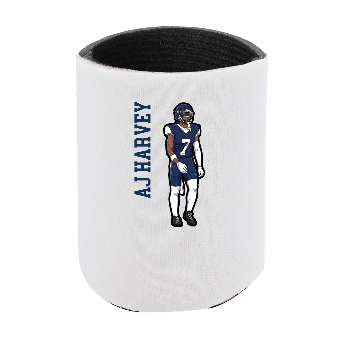 Can Holder — Name Vertical in White