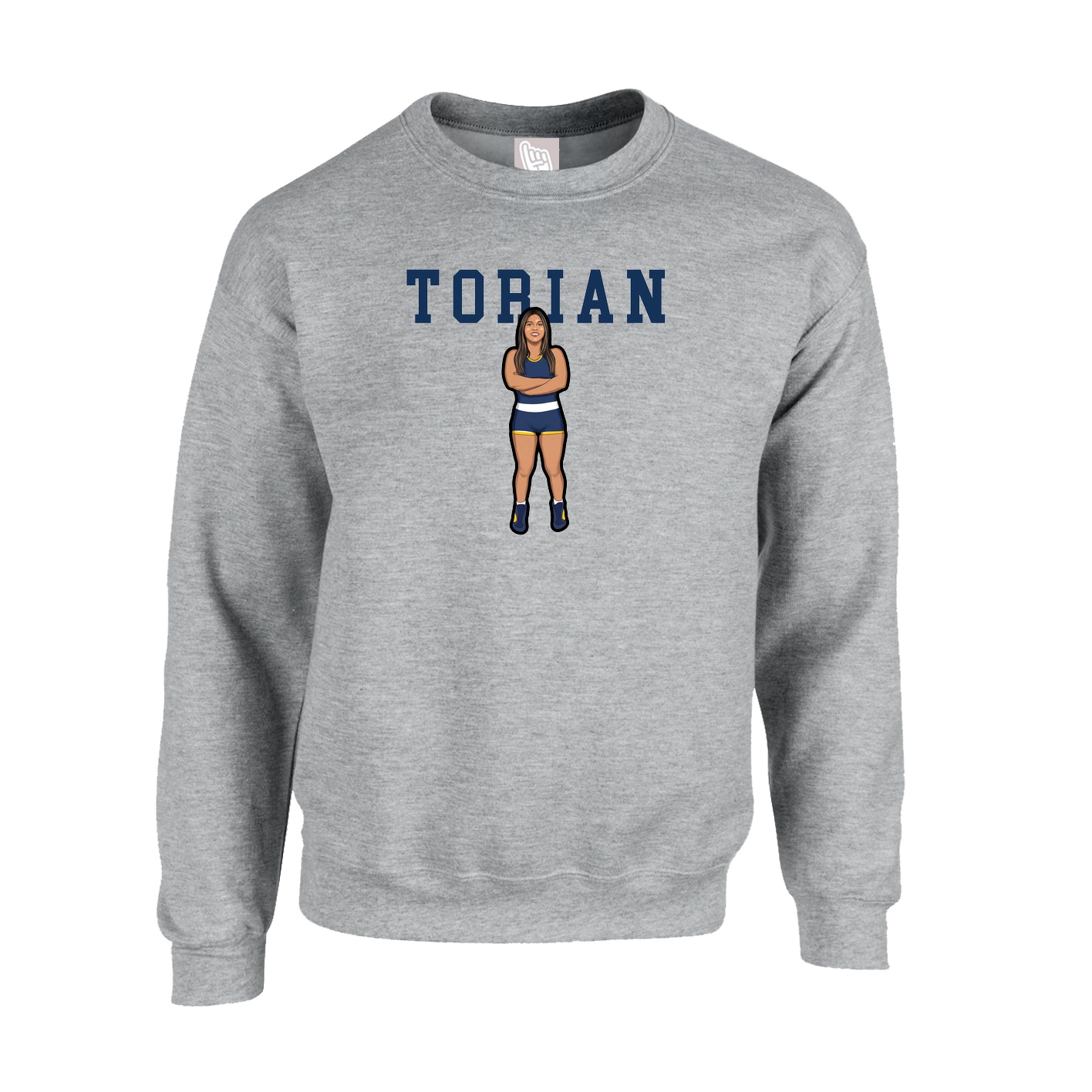 Fleece Crew — Shirsey in Grey