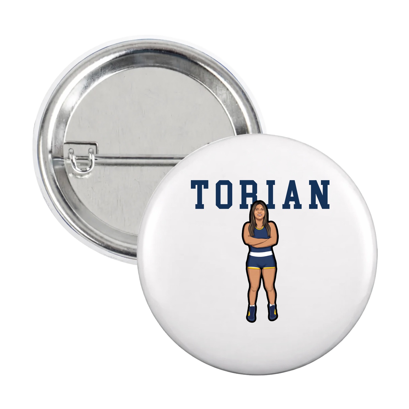 Game Day Button — Shirsey in White