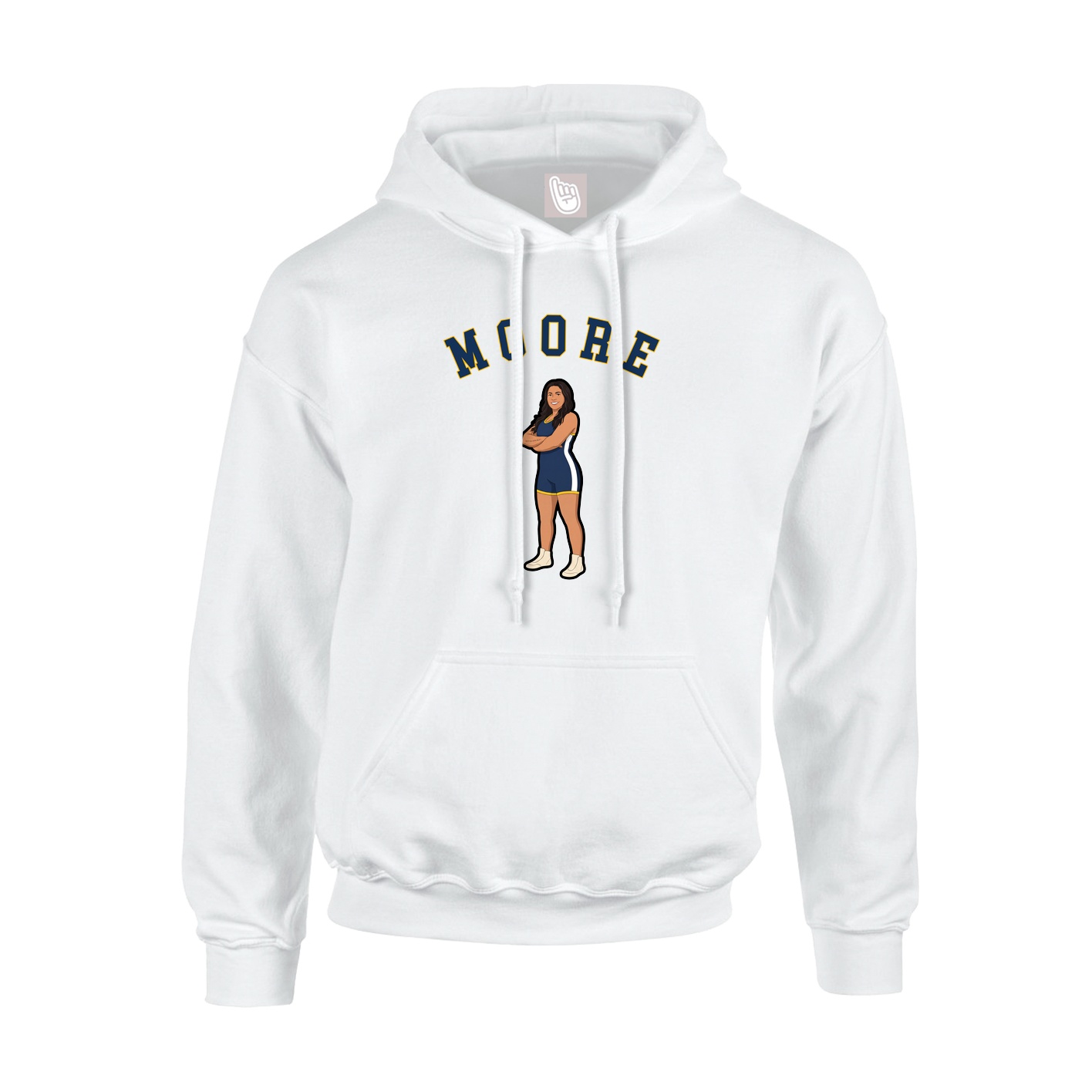 Hoodie — Shirsey Arch in White