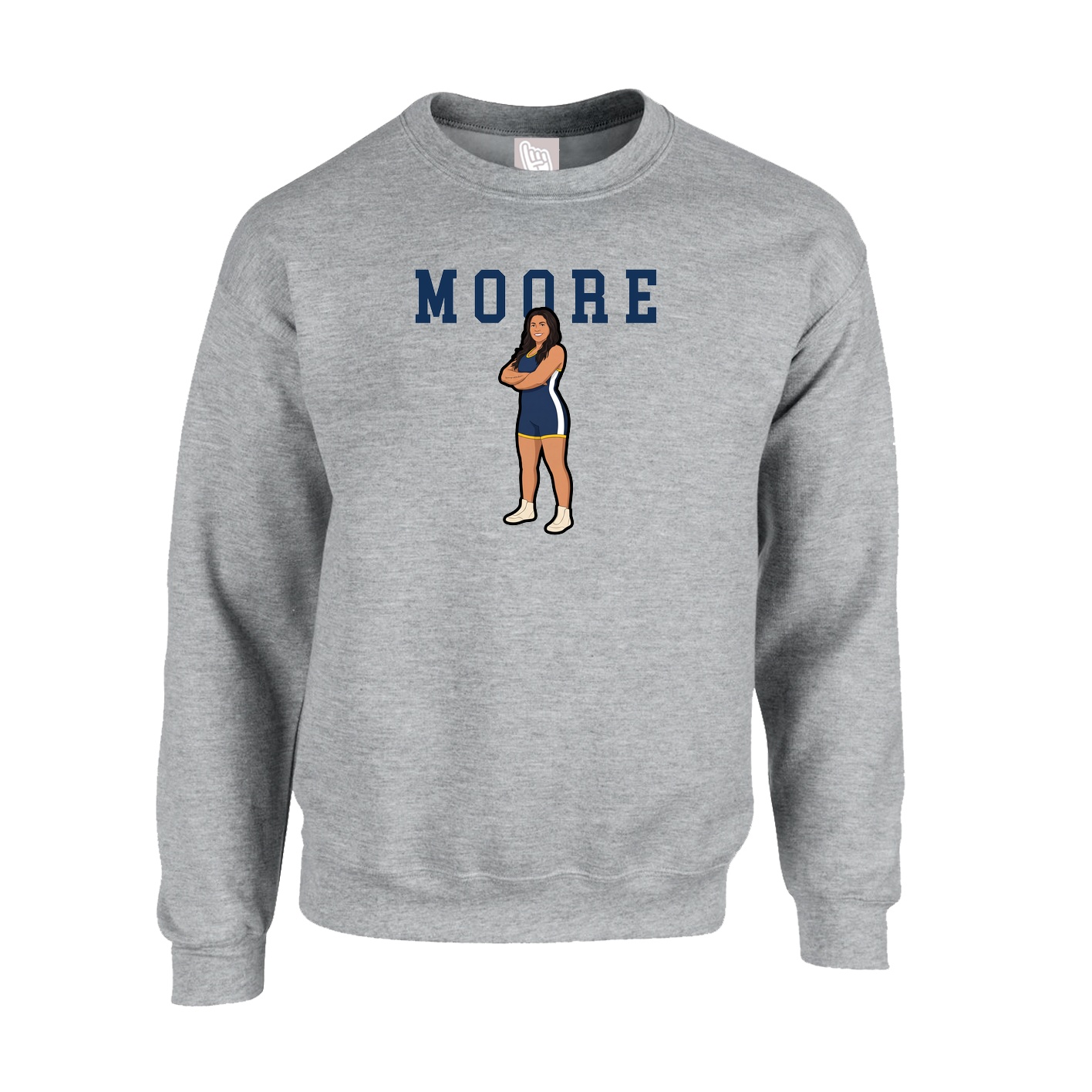 Fleece Crew — Shirsey in Grey