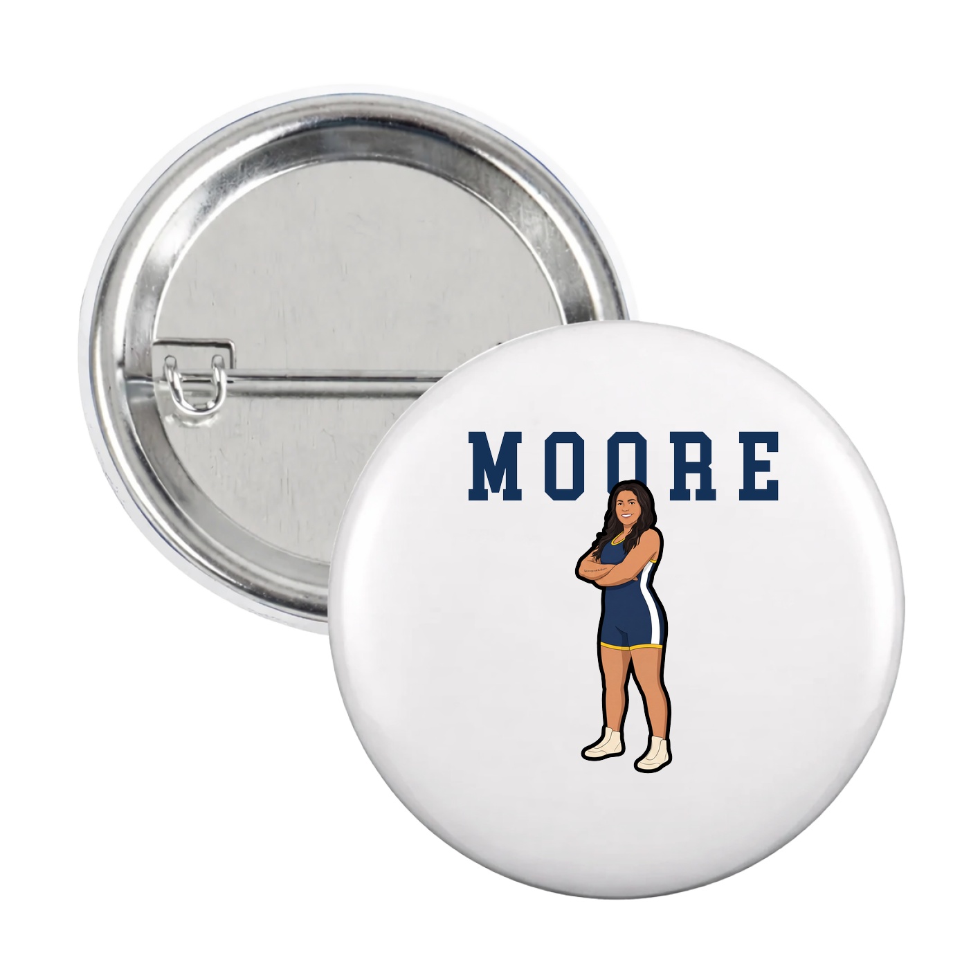 Game Day Button — Shirsey in White