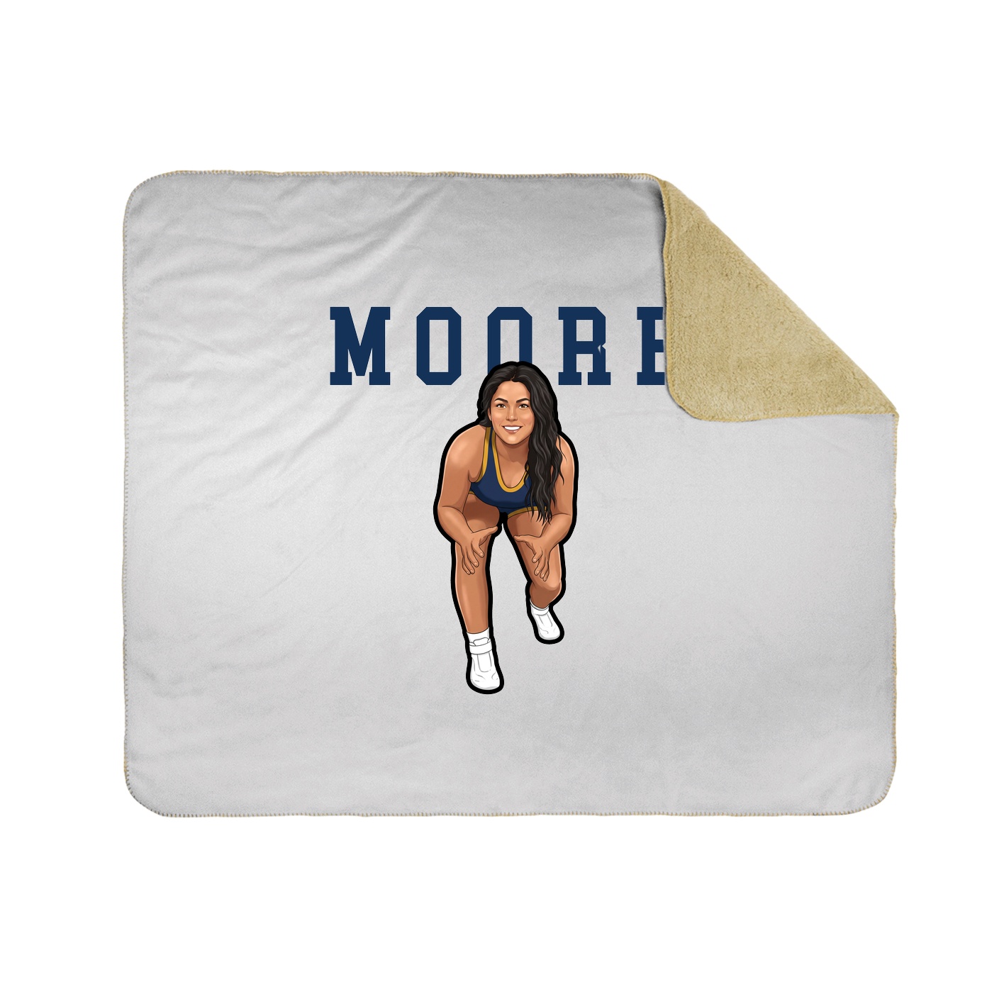 Throw Blanket — Shirsey in White