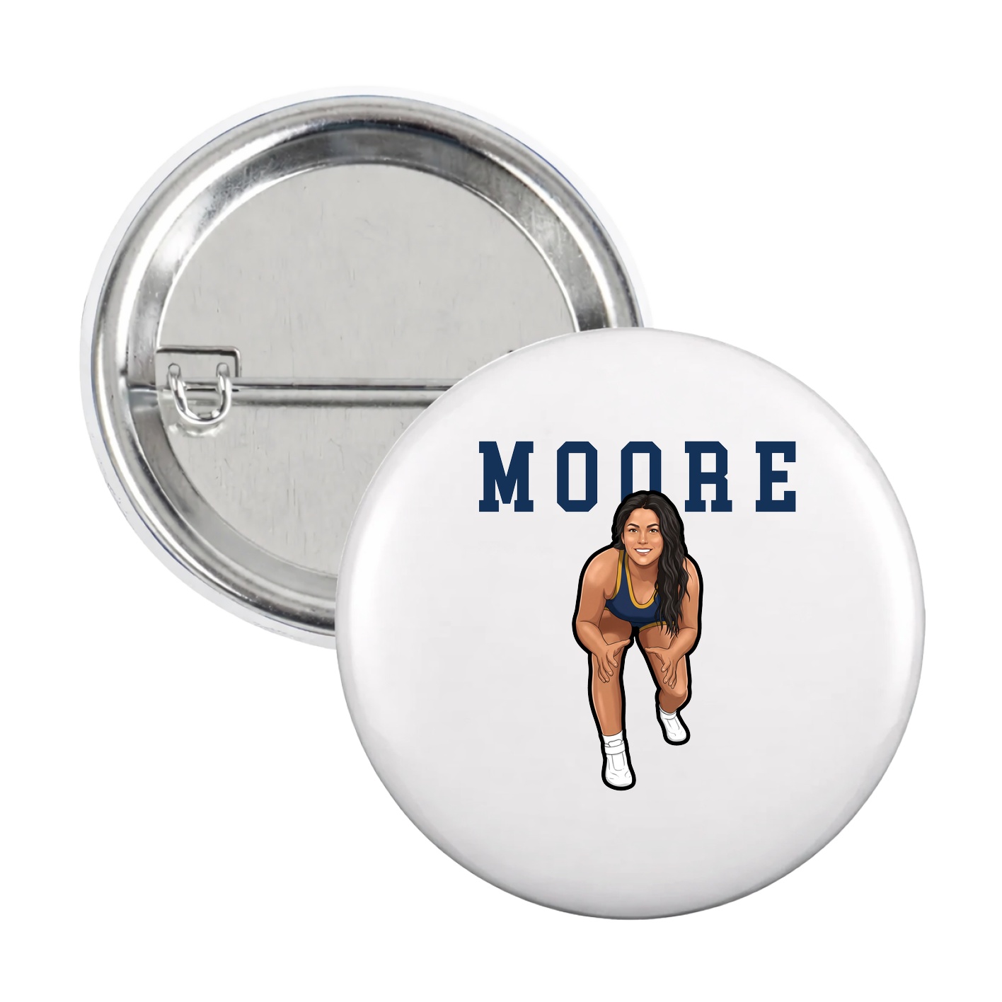 Game Day Button — Shirsey in White