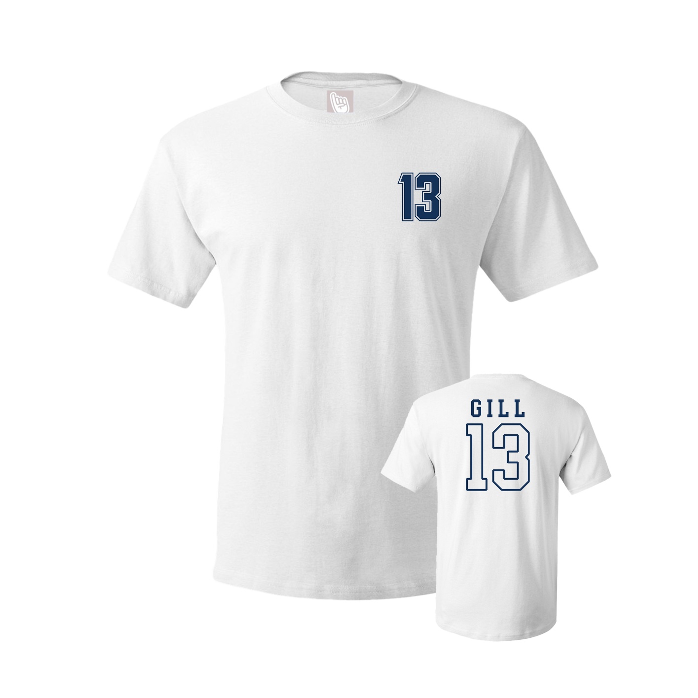 Youth Tee — Chest Back in White