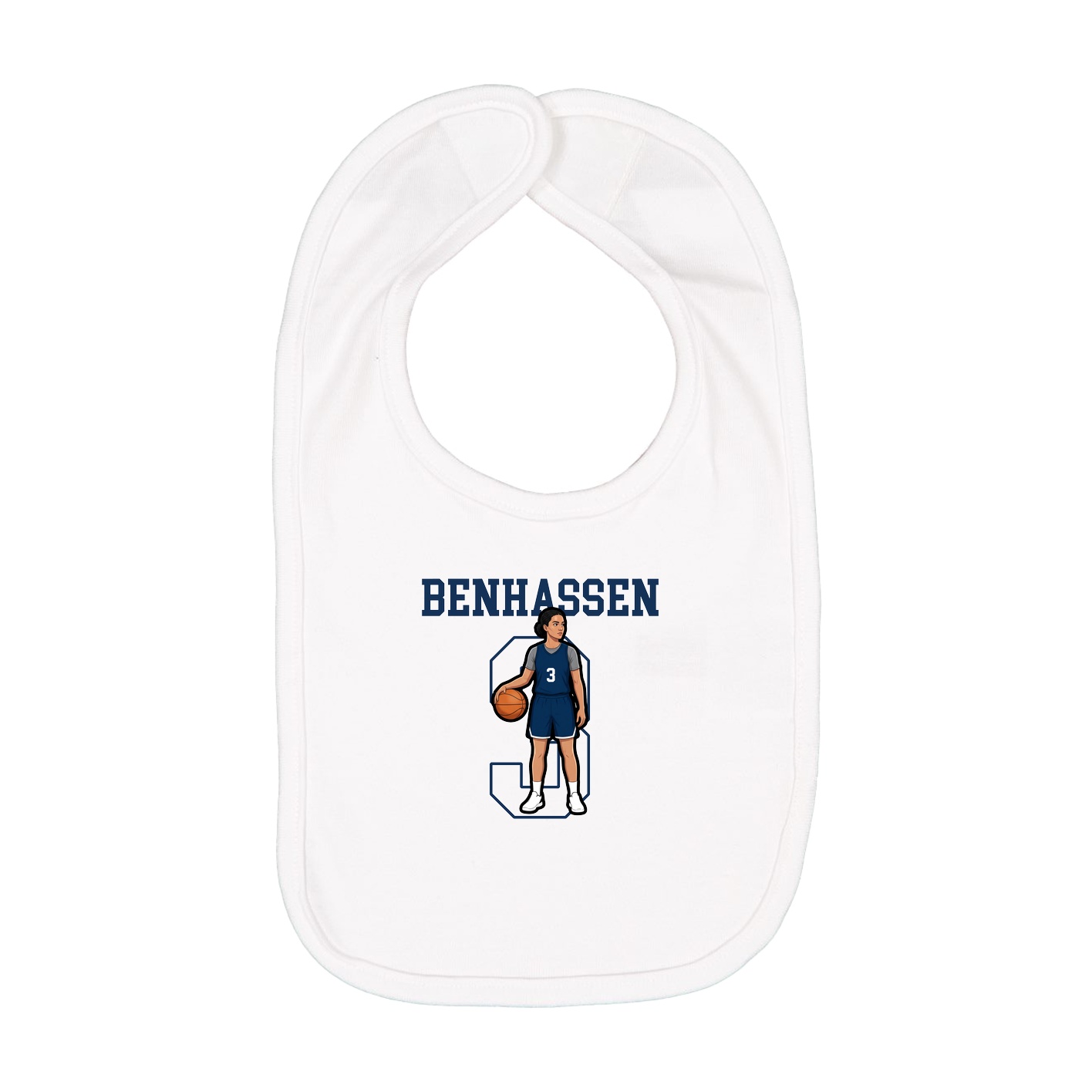 Infant Bib — Shirsey in White