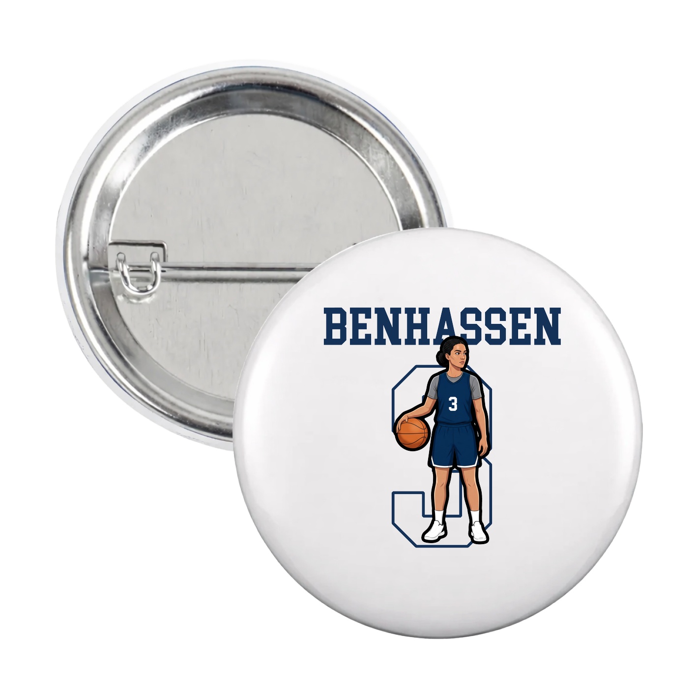 Game Day Button — Shirsey in White