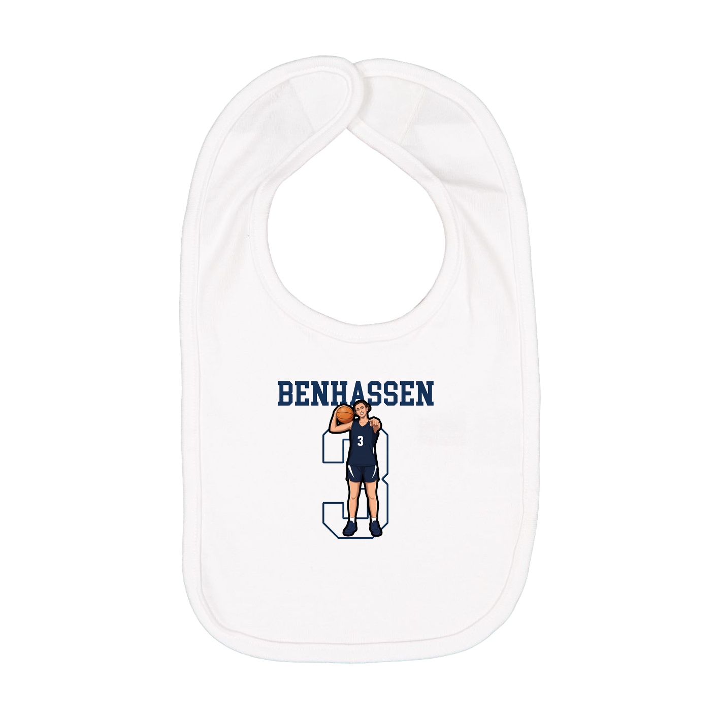 Infant Bib — Shirsey in White