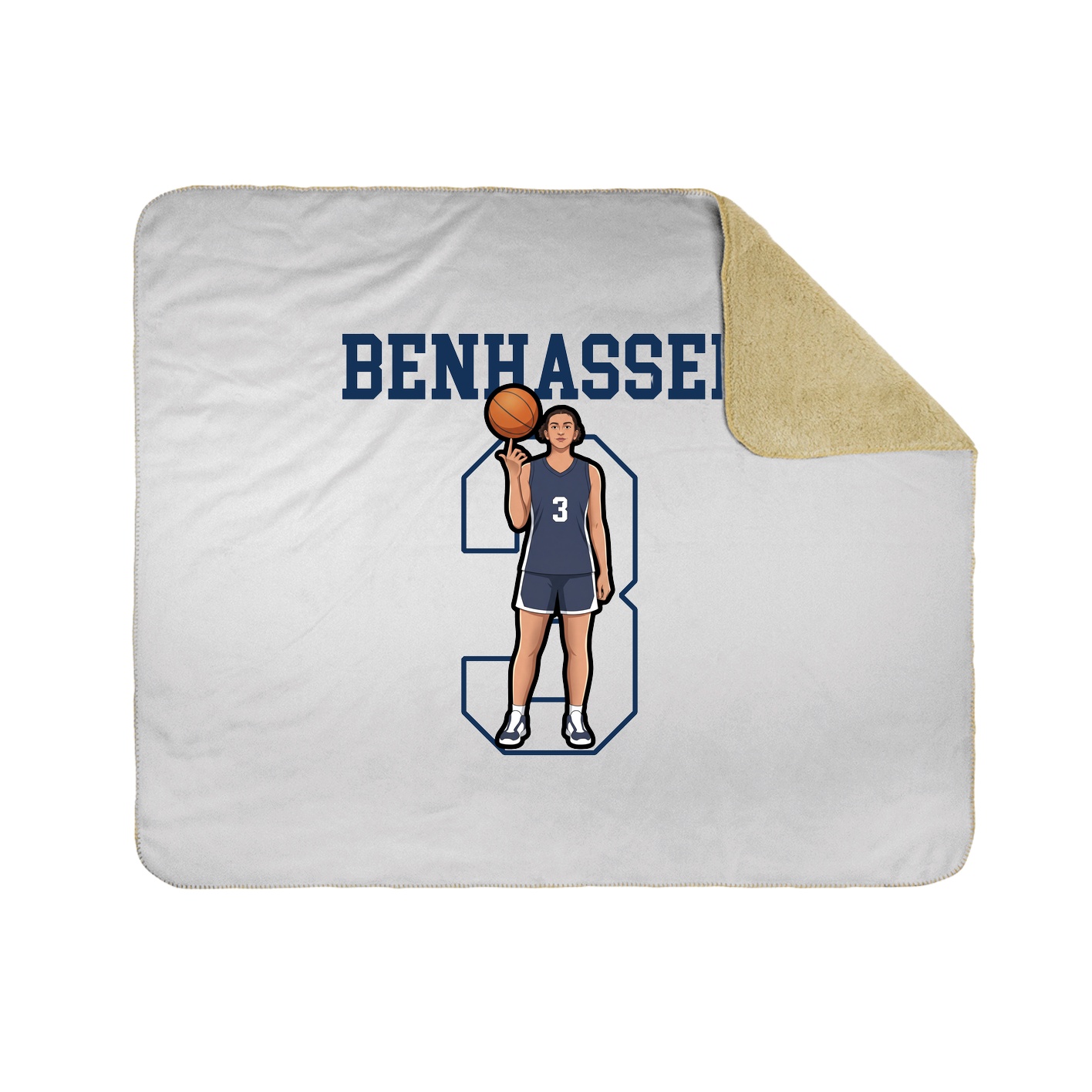 Throw Blanket — Shirsey in White