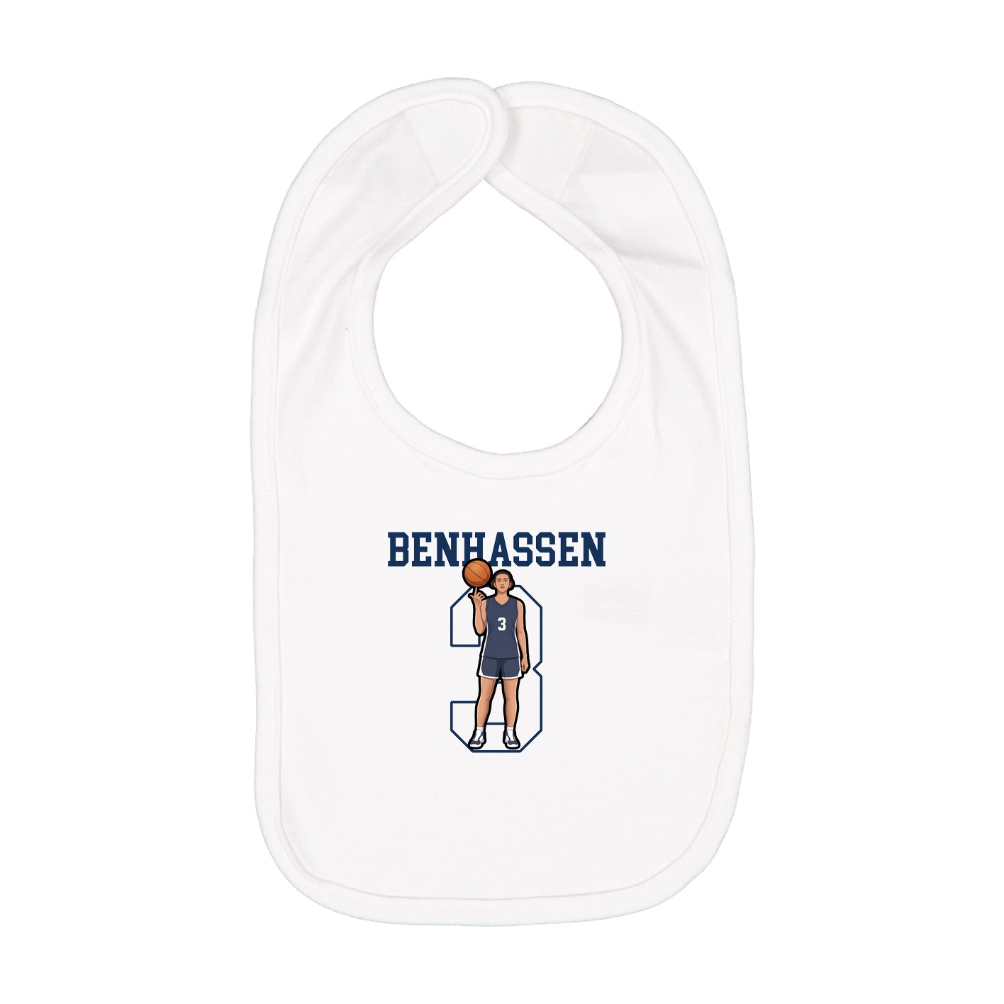 Infant Bib — Shirsey in White