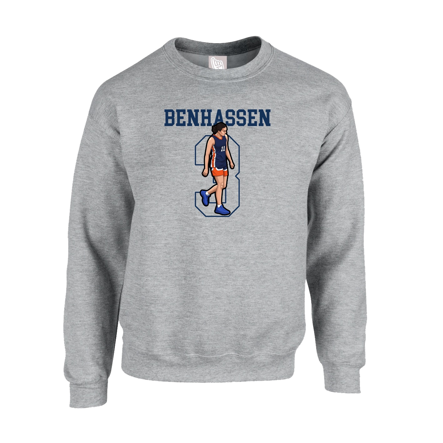 Fleece Crew — Shirsey in Grey