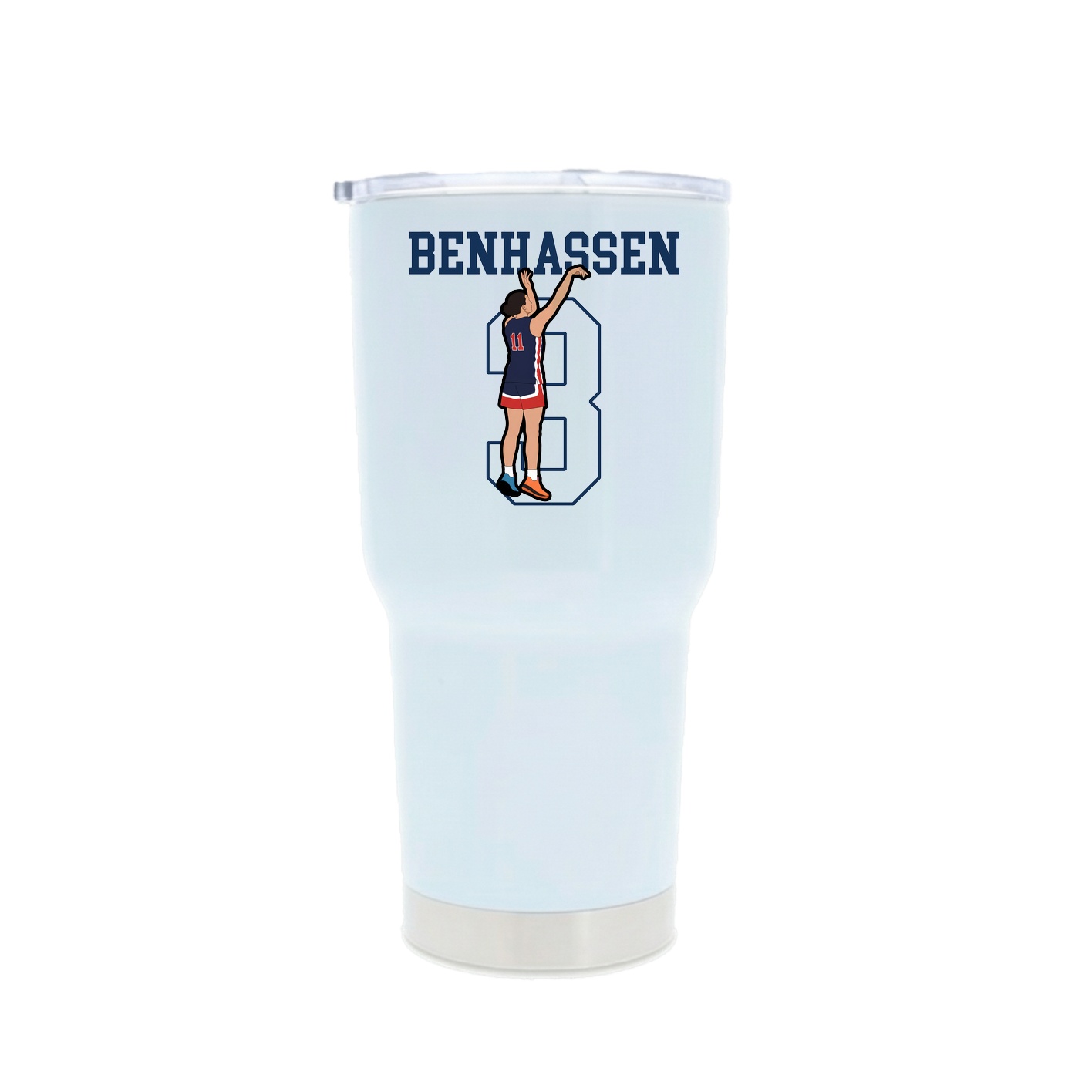 30oz Stainless Steel Tumbler — Shirsey in White