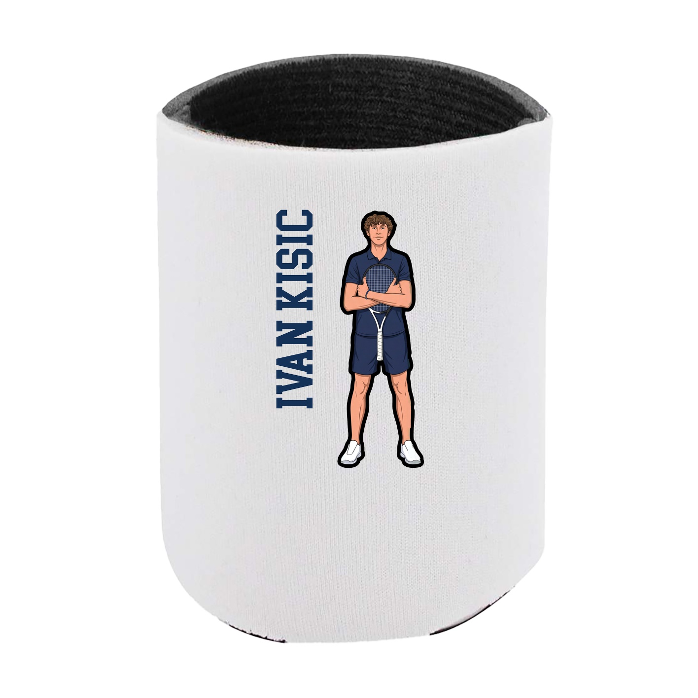 Can Holder — Name Vertical in White